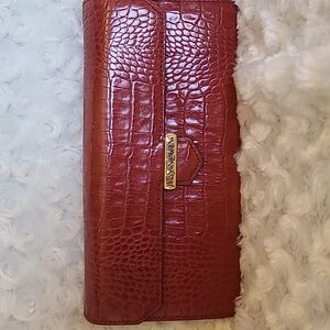 Yves Saint Laurent Red Long Wallet